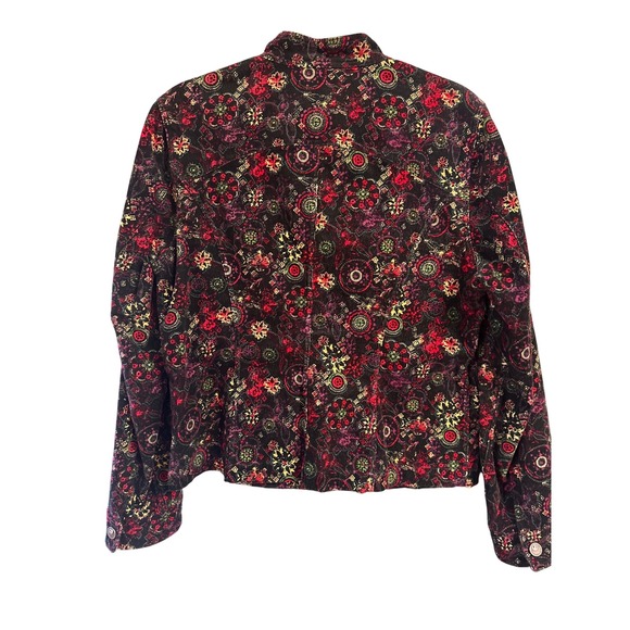 Christopher & Banks‎ Corduroy Floral Jacket Button Front - Women's - Picture 4 of 4